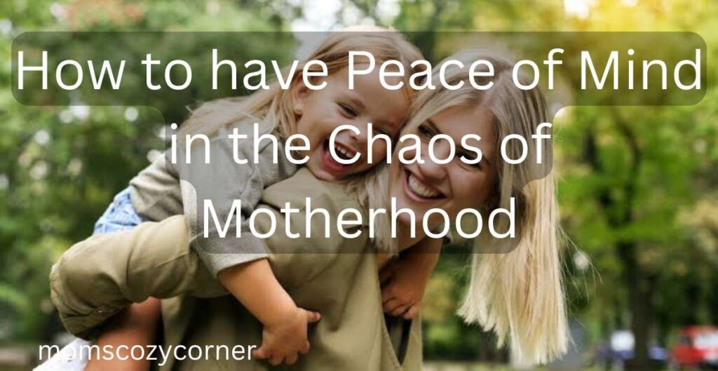 How to Have Peace of Mind as a USA SAHM
