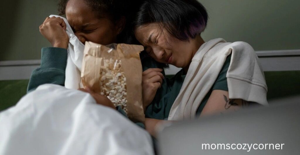 Why do I feel things so deeply – mom and daughter watching a movie and crying together