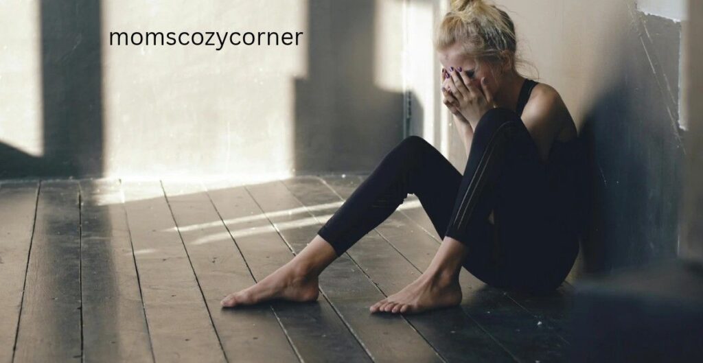 woman crying for no reason, feeling overwhelmed with emotions
