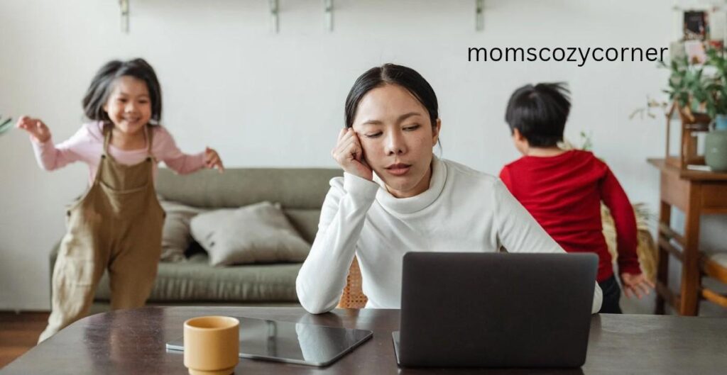 Parent struggling with emotions during a stressful family situation