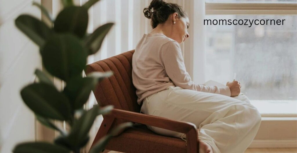 Woman calmly journaling and organizing her thoughts to replace complaints with constructive thinking.
